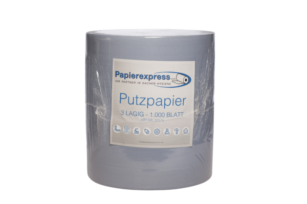 Putzpapier 3-lag blau