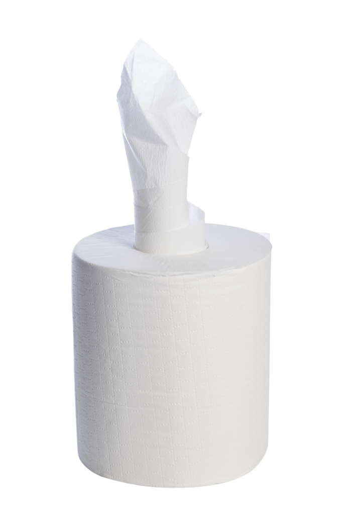 Handtuchrolle midi 2-lag Zellstoff weiß kernlos